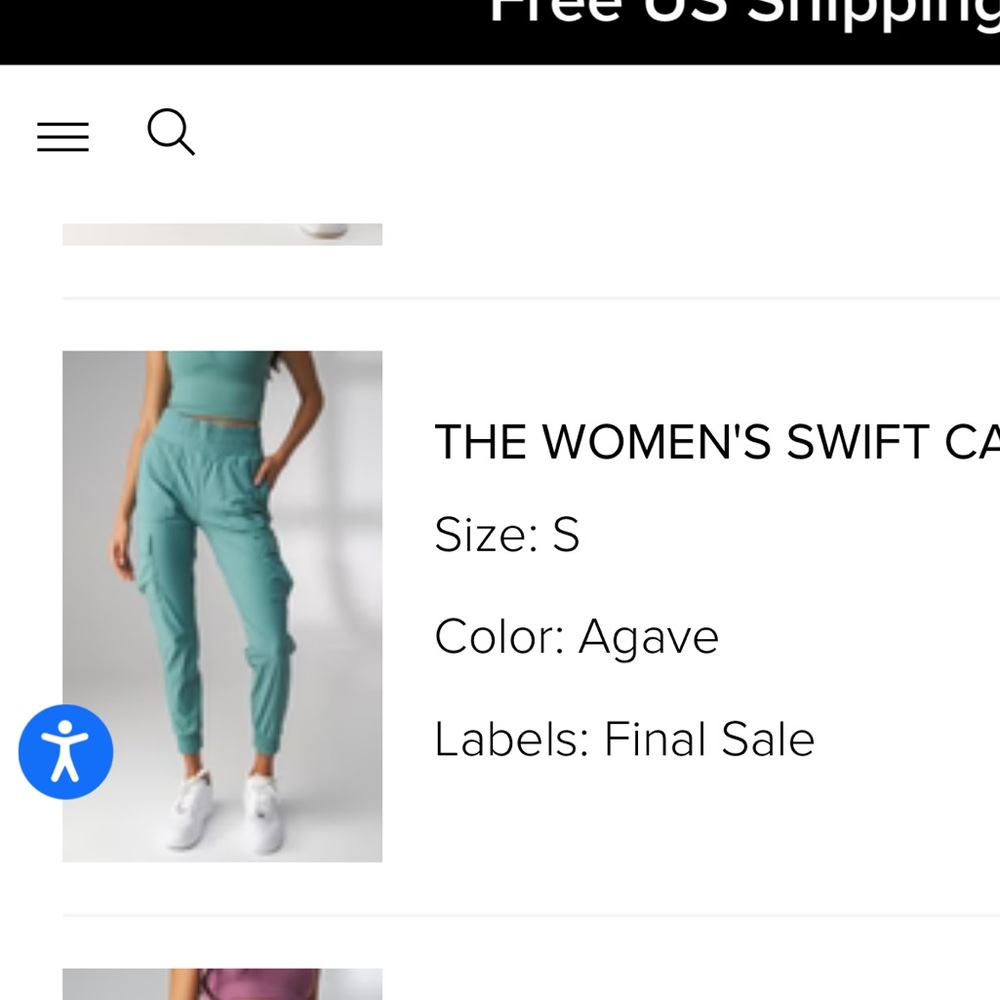 Balance Athletica Teal Joggers